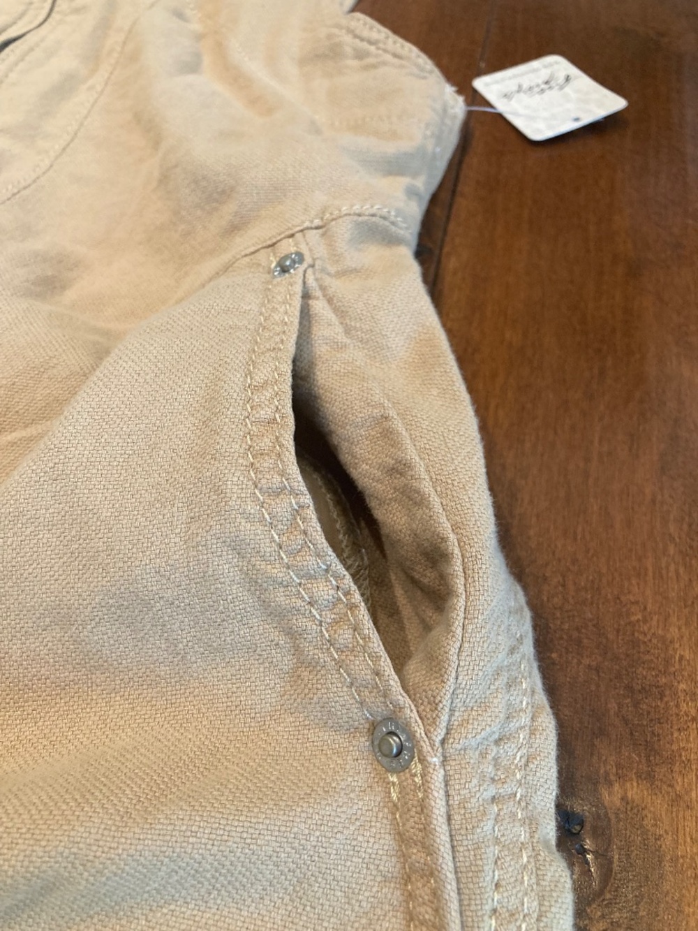 Free People 100% cotton tan romper - Picture 6 of 12